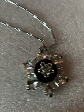 Silver Snowflake Pendant Necklace - Women Jewelry